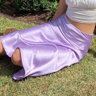 Emmarie Lavender Midi Skirt