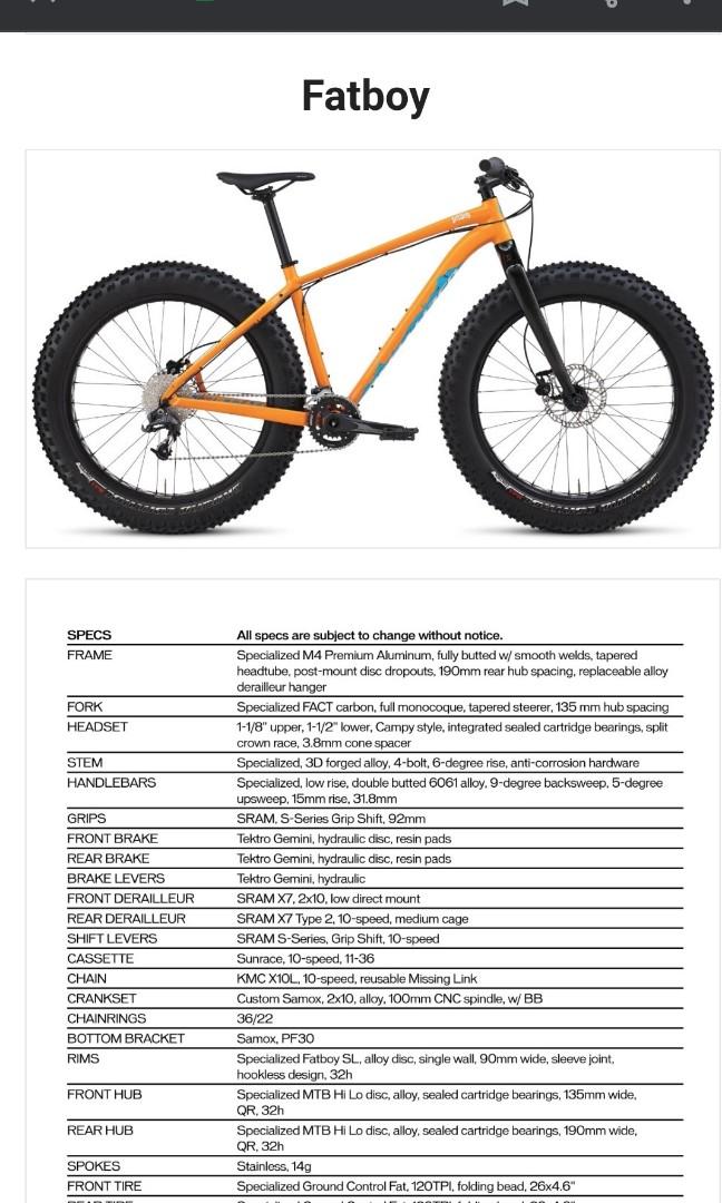 specialised fatboy