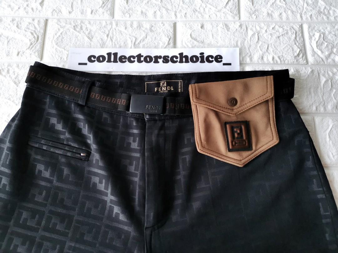 Fendi Logo Tape Belt w Pouch Luxury Accessories on Carousell