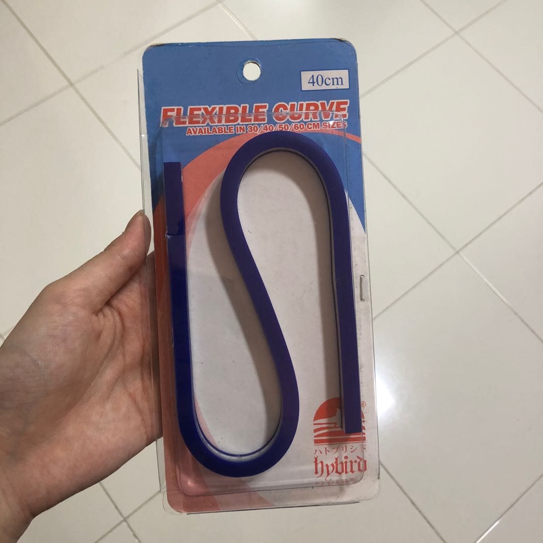 flexible drawing curve ruler 40cm, Books & Stationery, Stationery on Carousell