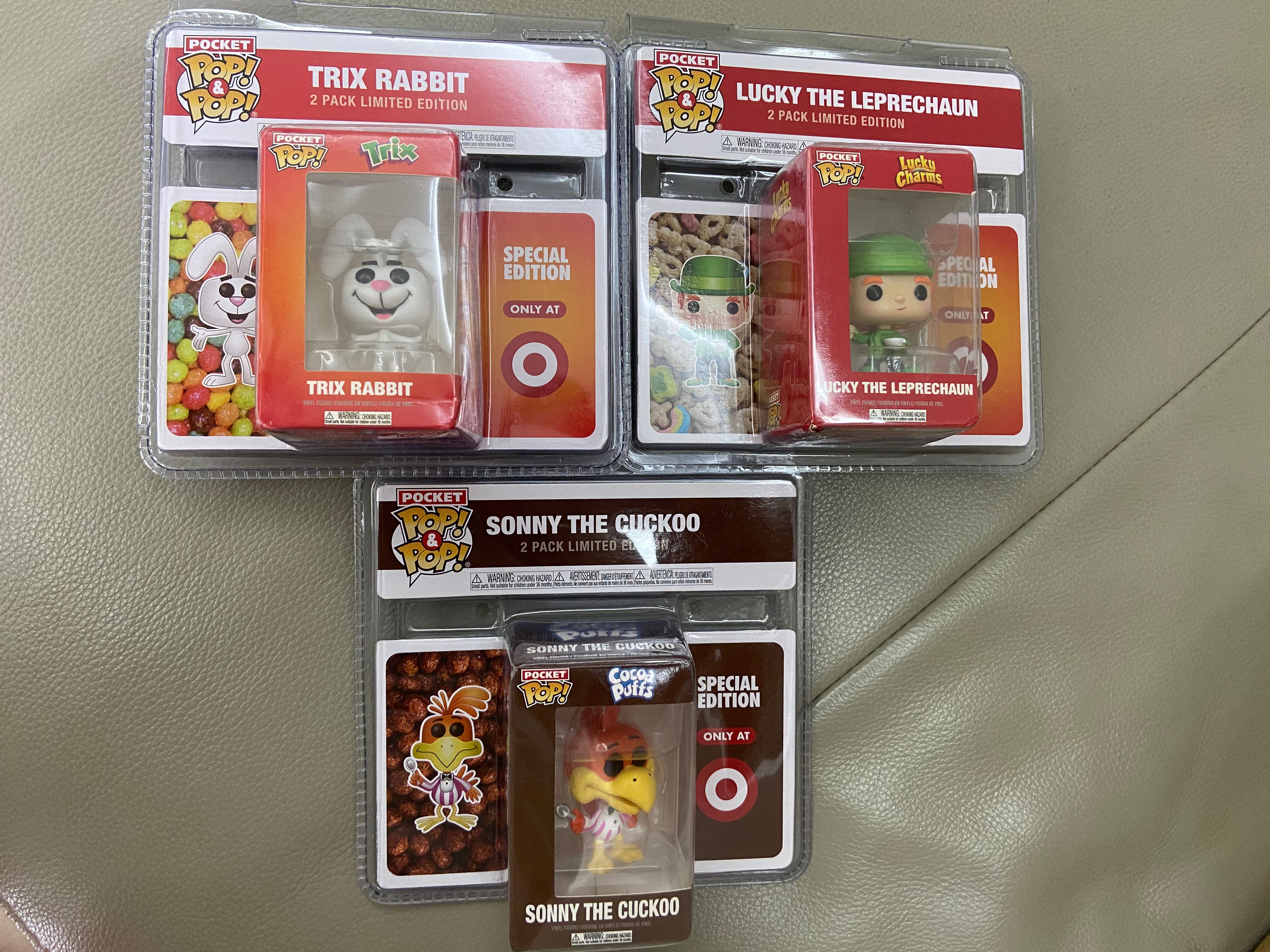 Funko Pop Rare Ad Icons Trix Rabbit, Lucky the Leprechaun, Sonny the ...