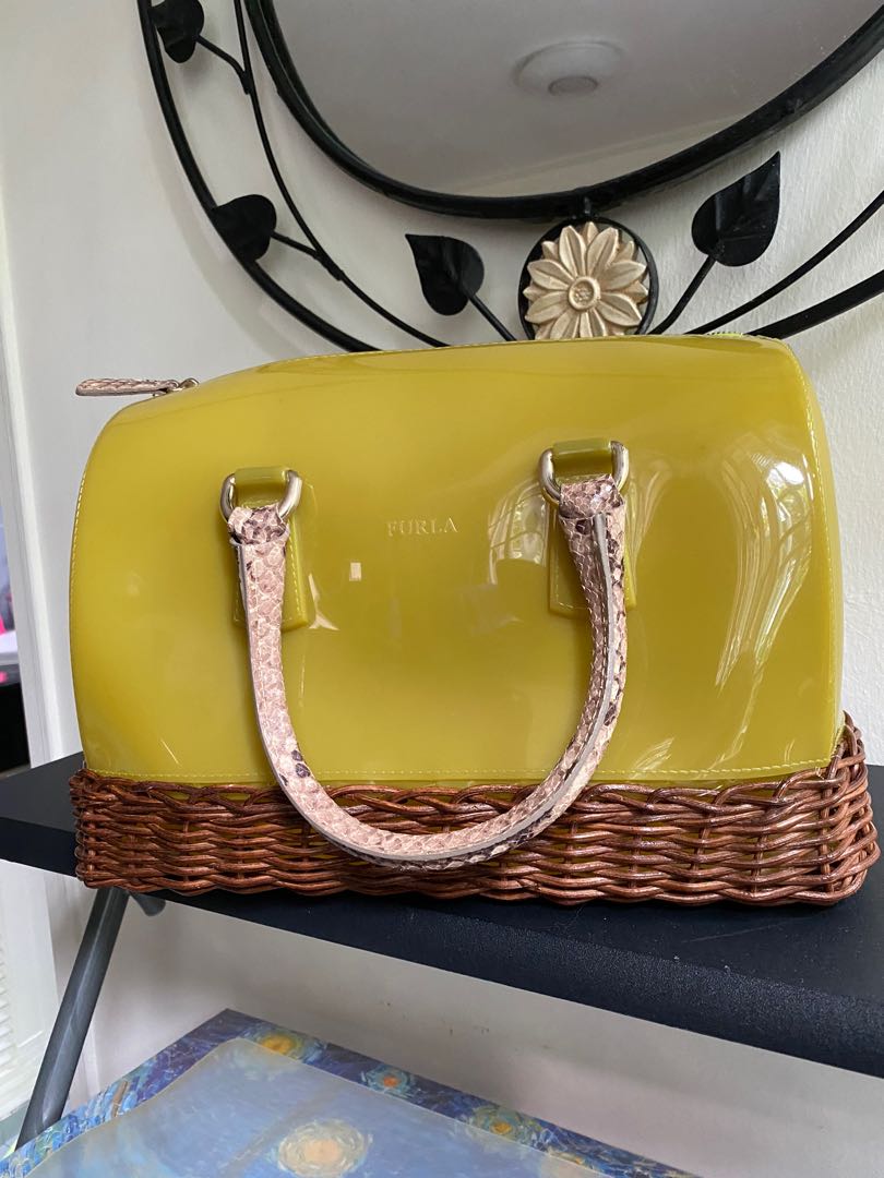 Furla Yellow Candy Bag Luxury Bags Wallets on Carousell