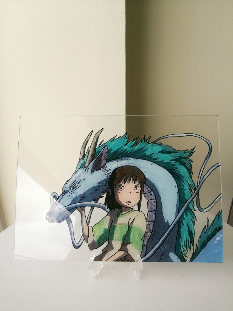 Paint anime characters on glass frames by Emisegg  Fiverr