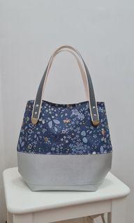 Sale - Handmade floral  PU shoulder bag