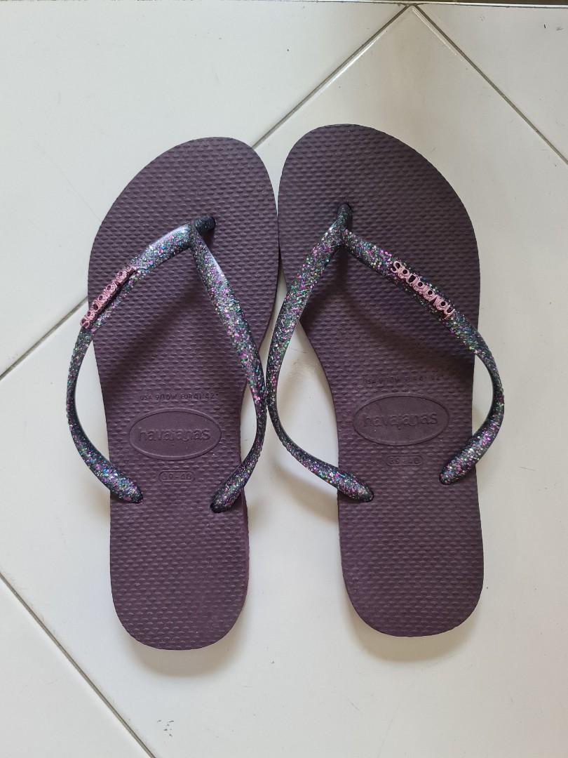 Havaianas Slippers Purple Glitter