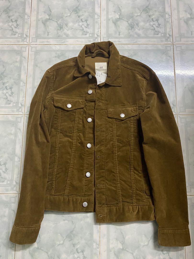 H\u0026M Corduroy Jacket Brown, Men's 