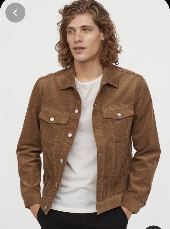 Brown corduroy jacket h&m clearance