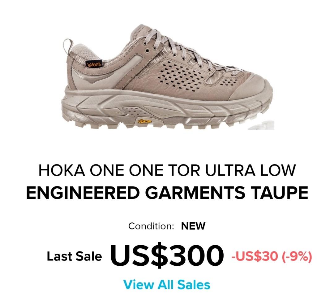 Hoka one one tor ultra low engineered garments taupe discount