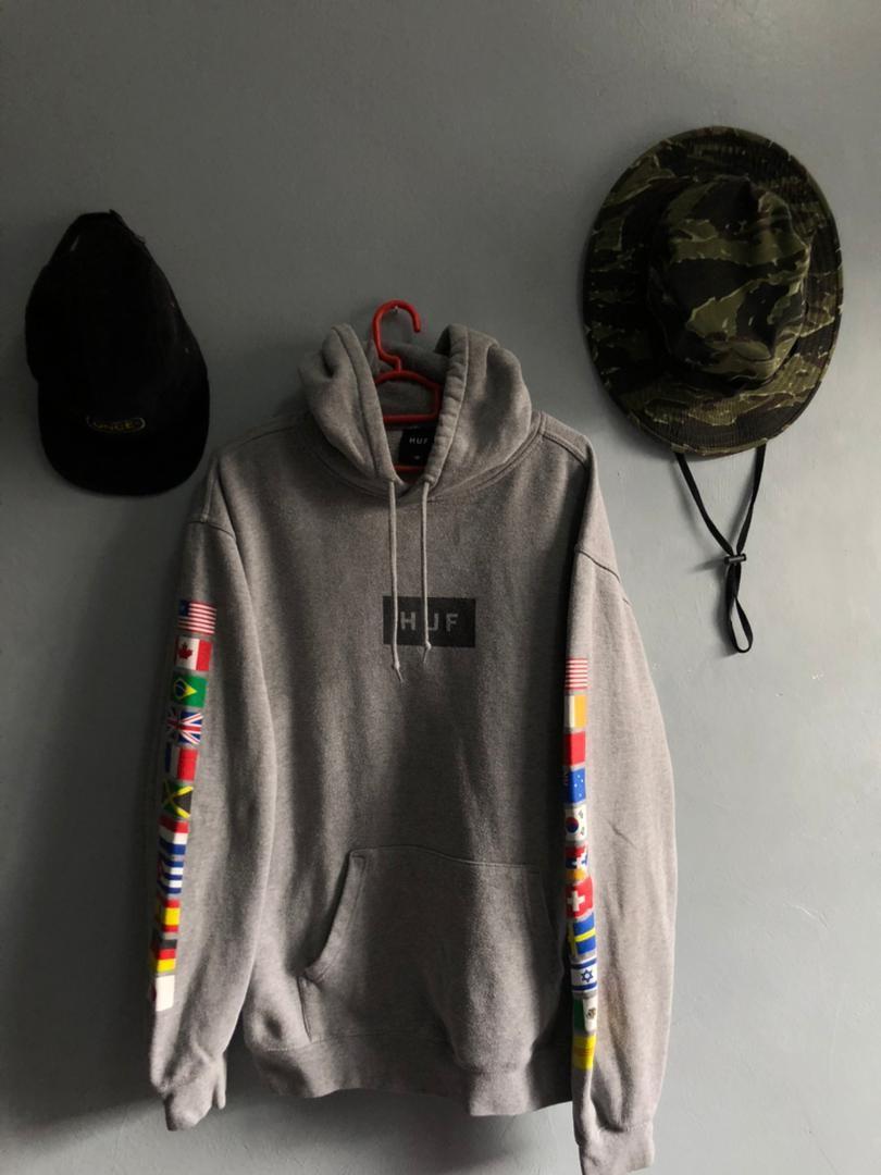 Huf hoodie nation flag Men s Fashion Tops Sets Hoodies on Carousell