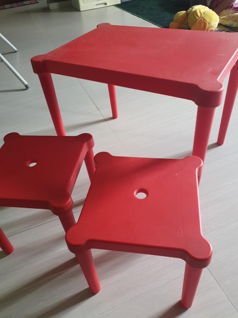 Ikea Children Table And Chairs Babies Kids Baby Nursery Kids Furniture Kids Tables Chairs On Carousell