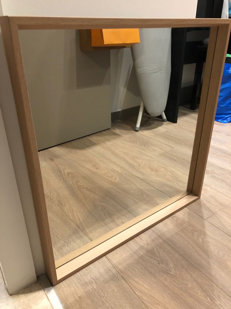CLEARANCE! IKEA Square Wall mirror with wooden frame, Everything Else