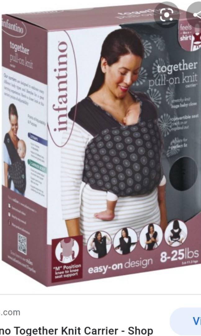 Infantino pull on knit carrier on sale