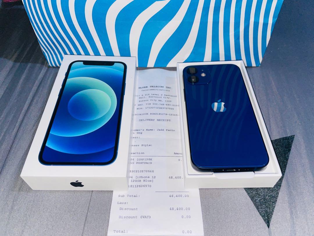 iPhone 12 Mini 128gb Blue Globe with receipt, Mobile Phones  Gadgets,  Mobile Phones, iPhone, iPhone 12 Series on Carousell