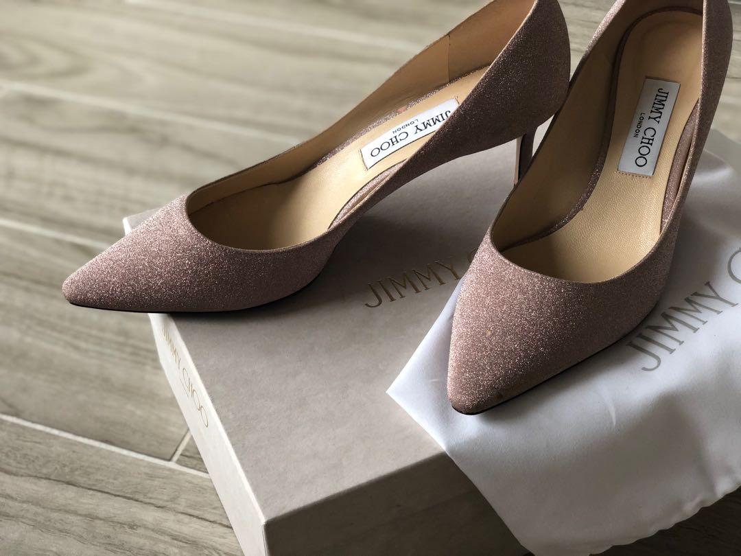 Jimmy choo romy 60 hot sale pink