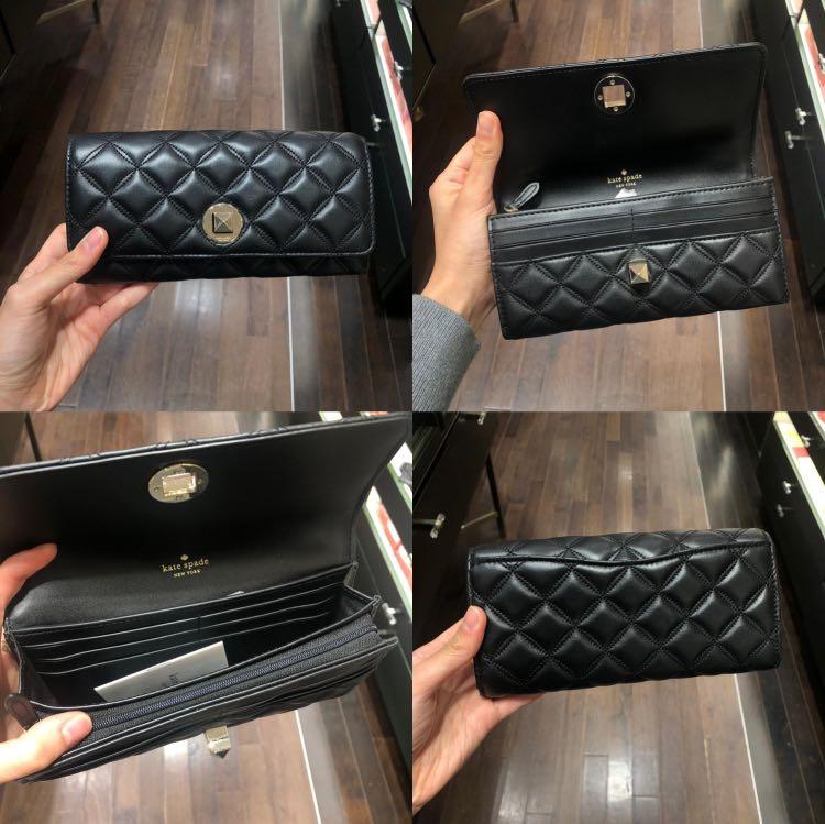 Natalia large flap cheap turnlock wallet