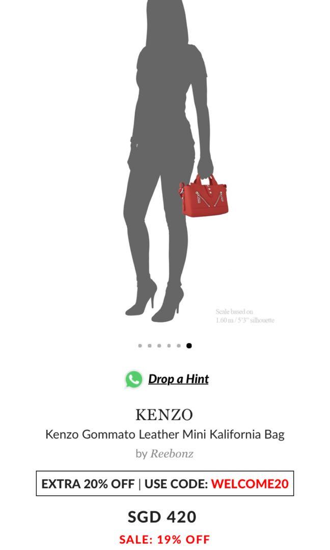 Kenzo Gommato Leather Mini Kalifornia Bag
