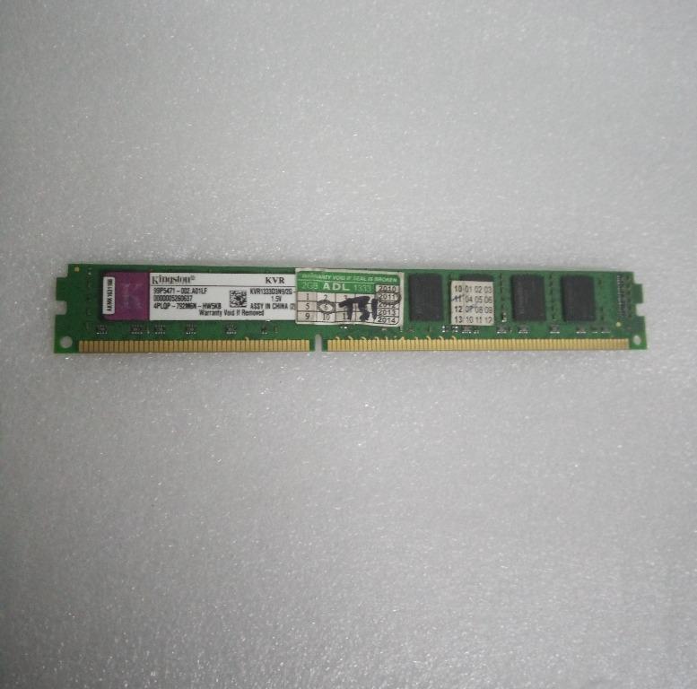 Kingston 2GB DDR3 Desktop RAM (Category: Computer Parts) located in Cainta. Submitted by whiteelephantph (Listing ID 1065081405, Image 1). Description: 350 each.