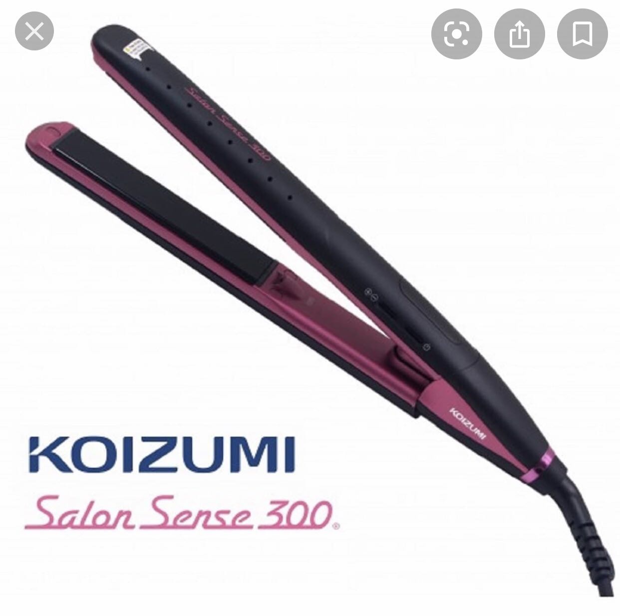 Koizumi KHS-8710 Salon Sense 300負離子直髪器, 美容＆化妝品, 健康及