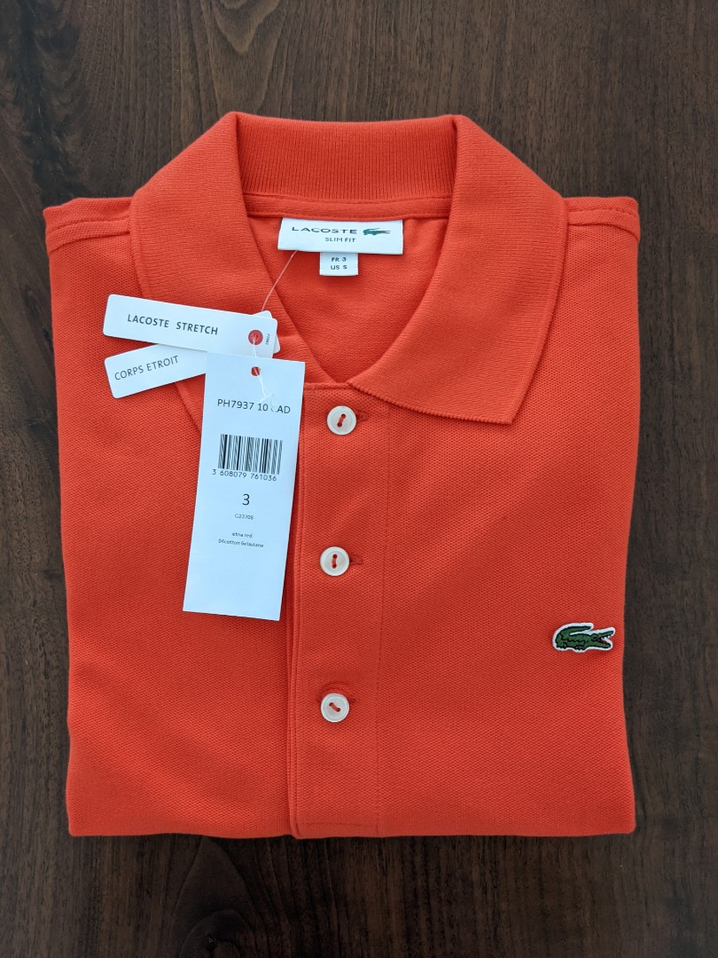 Lacoste Polo Slim Size 3 / Men's Fashion, Tops & Sets, Tshirts & Polo Shirts on