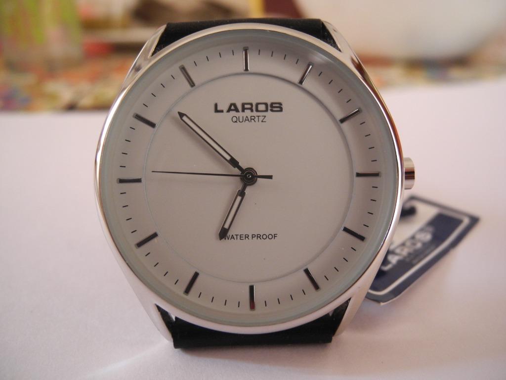 Laros Quartz Round White Dial Watch