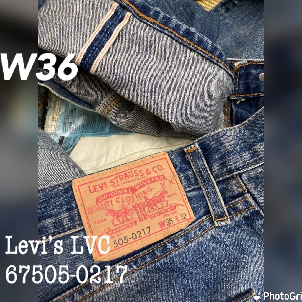 Levi's™LVC 67505-0217 big E vintage blue jeans, 男裝, 褲＆半截裙 