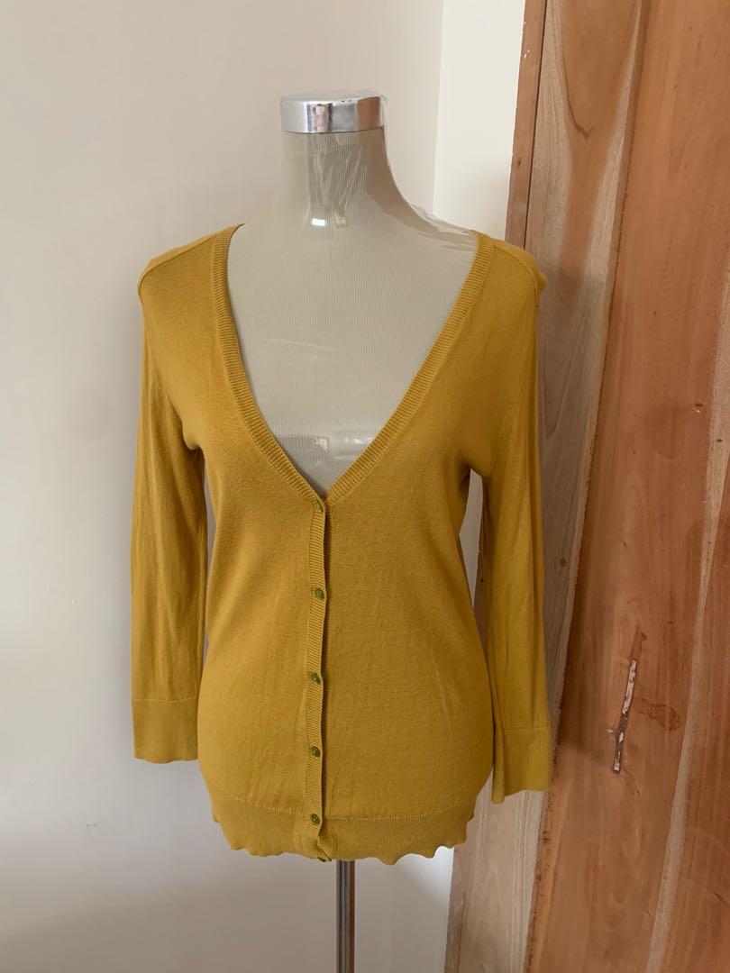 Loft yellow cheap cardigan