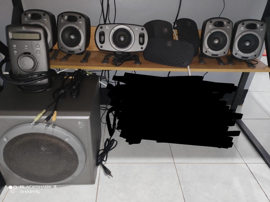 Logitech Z 680 5 1 Speakers Broken Control Pod Audio Soundbars Speakers Amplifiers On Carousell