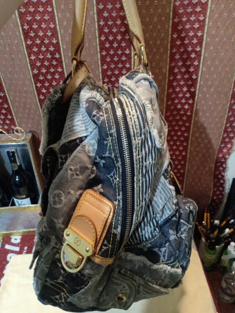 Louis Vuitton, Bags, Louis Vuitton Vintage Bowly Patchwork Denim Xl Bag
