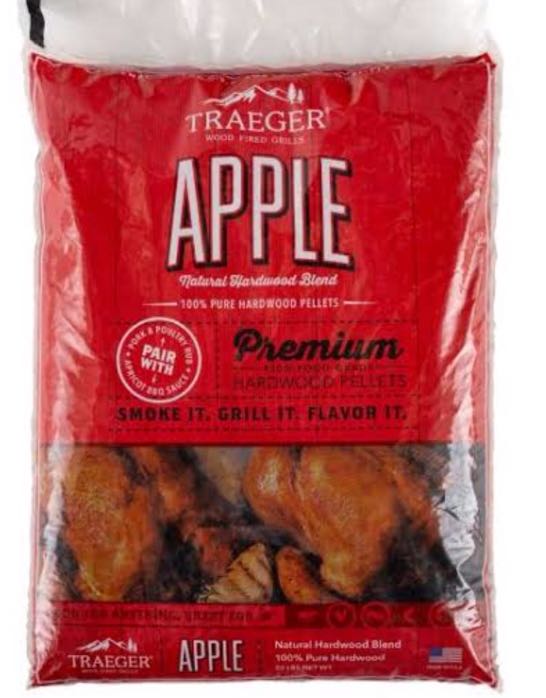Made in USA TRAEGER Smoker Pellets OAK and APPLE Flavors for Beef Pork