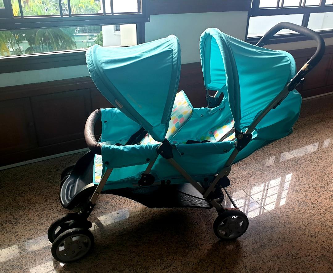 Mamalove Double Stroller Babies Kids Going Out Strollers on Carousell
