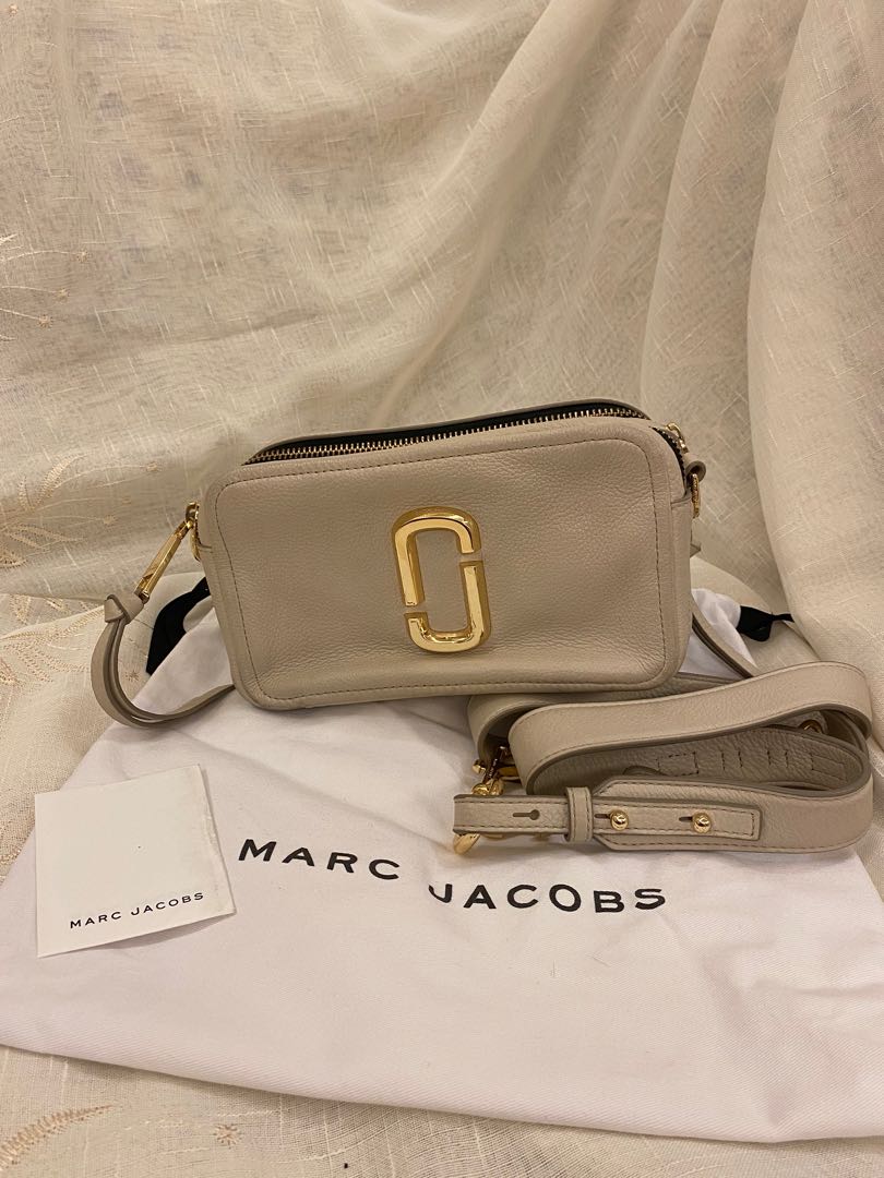 MARC JACOBS: The Softshot leather bag - Grey  Marc Jacobs crossbody bags  M0016805 online at