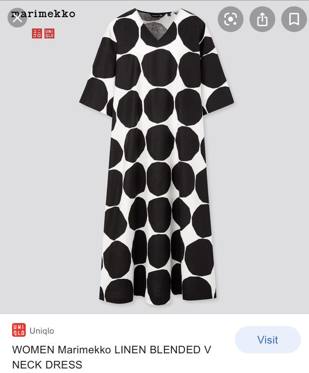 Marimekko Uniqlo dress, Women's Fashion ...
