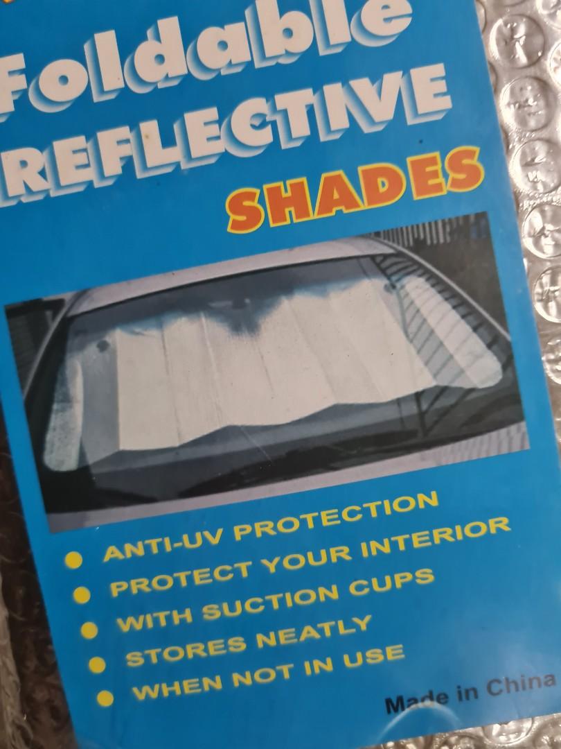 Metallic foldable on sale reflective shades