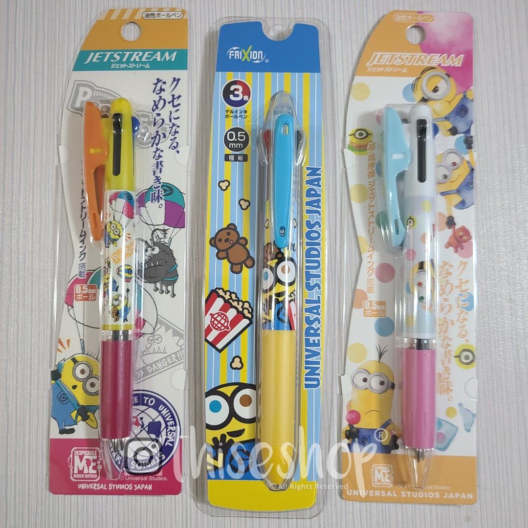Minions Usj 出品三色原子筆 書本 文具 文具 Carousell