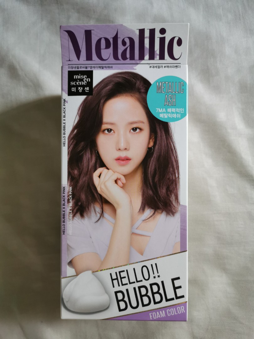 [MISE EN SCENE] Hair color/hair dye Metallic Ash/Purple, Beauty & Personal Care, Hair on Carousell