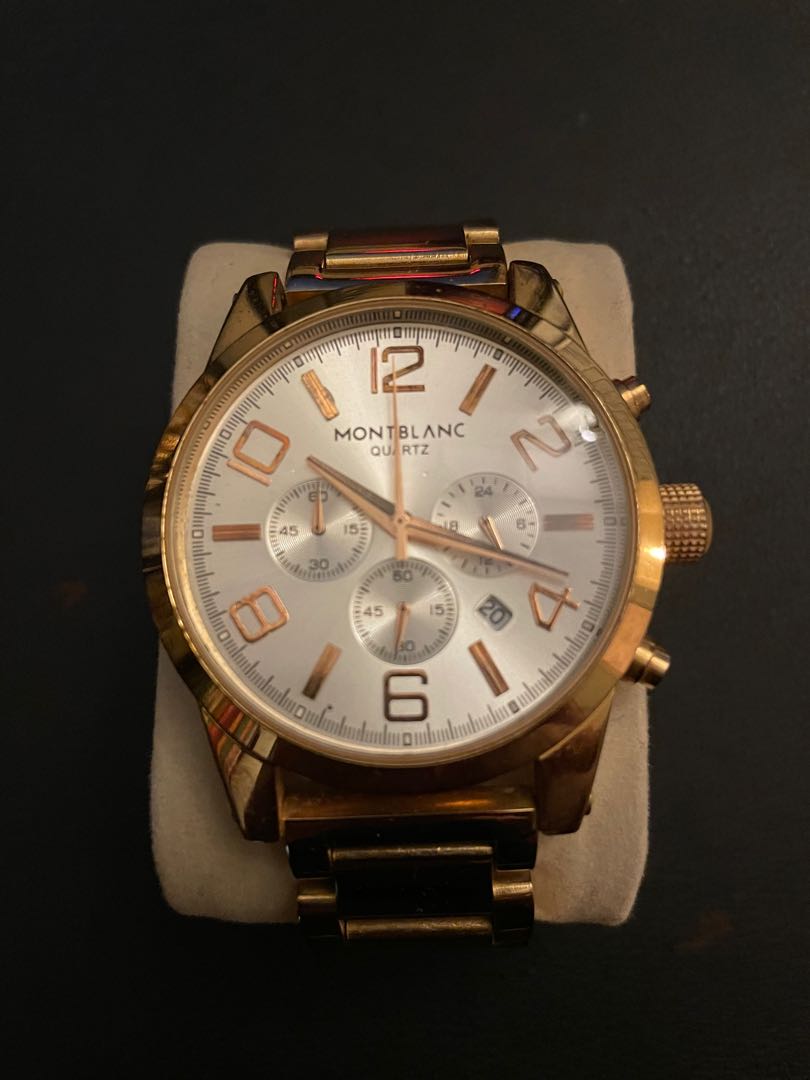 Gold discount montblanc watch