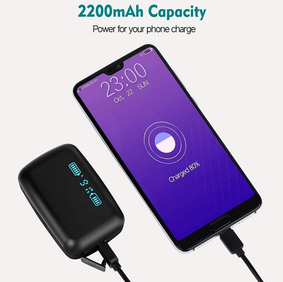 Moosen F9 Bluetooth 5.0 Wireless Headphone with Passive Noise Cancellation Hi Fi Stereo Sound Earphones with Microphone and Wireless Charging Case 2200mAh Audio Headphones Headsets on Carousell