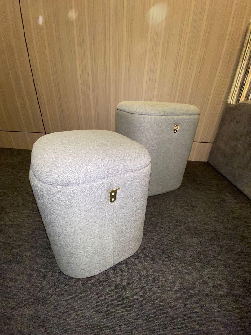 MULTI USE OTTOMAN (Category: Storage Boxes & Baskets) located in Quezon City. Submitted by xlgkx (Listing ID 1064977685, Image 2). Description: This is the price for 1 Never used Multi use as an ottoman, side table, or storage Soft and cushioned .