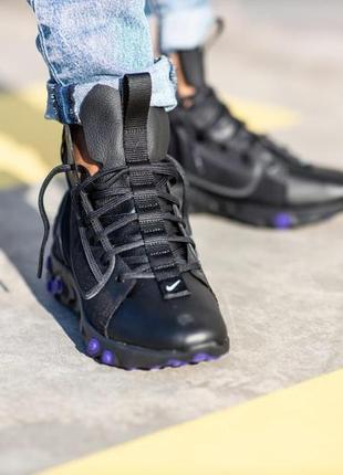 Nike react ianga triple black outlet