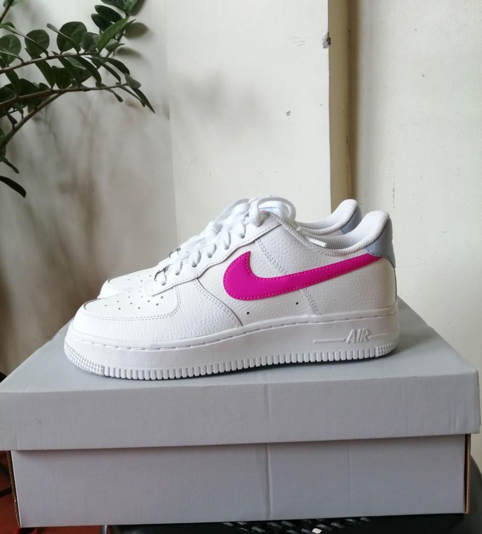 Nike Air Force 1 Fire Pink, Women's Fashion, Footwear, Sneakers on Carousell