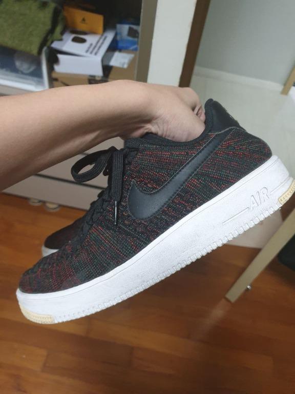 Nike air force 1 low flyknit burgundy cheap