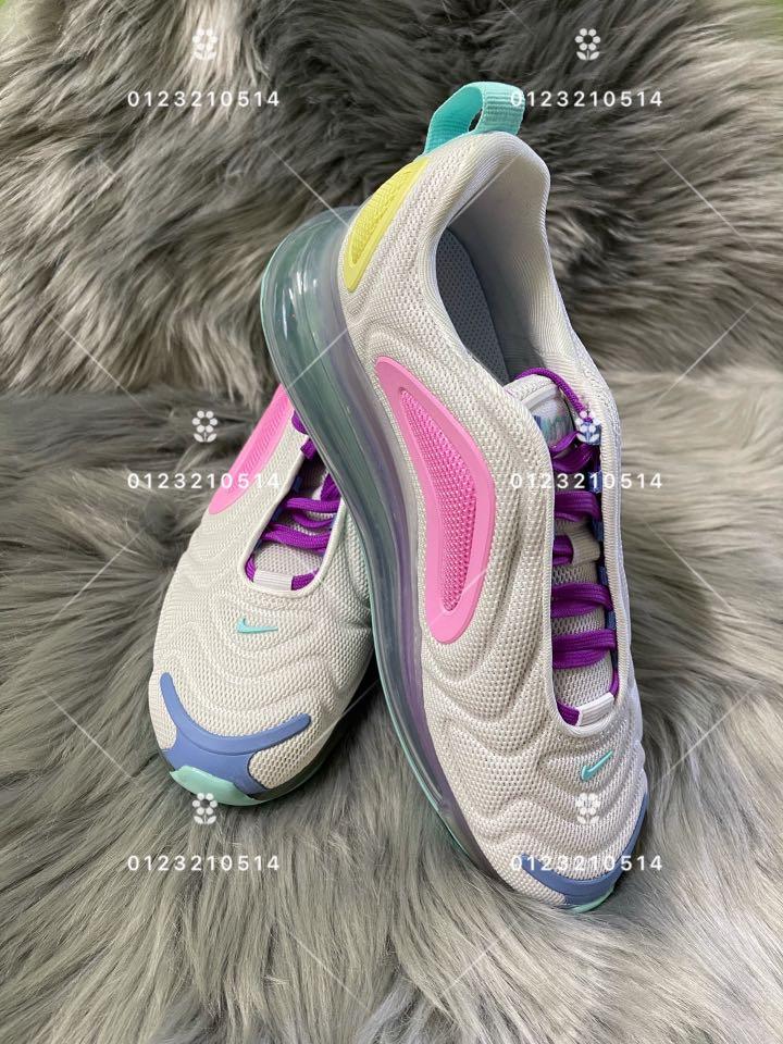 Nike Women's Air Max 720 White/Light Aqua-Chalk Blue - AR9293-102