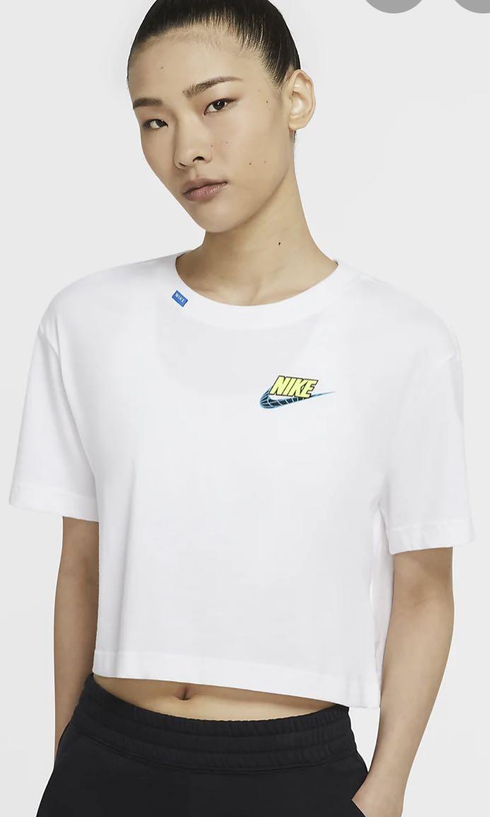White nike crop online
