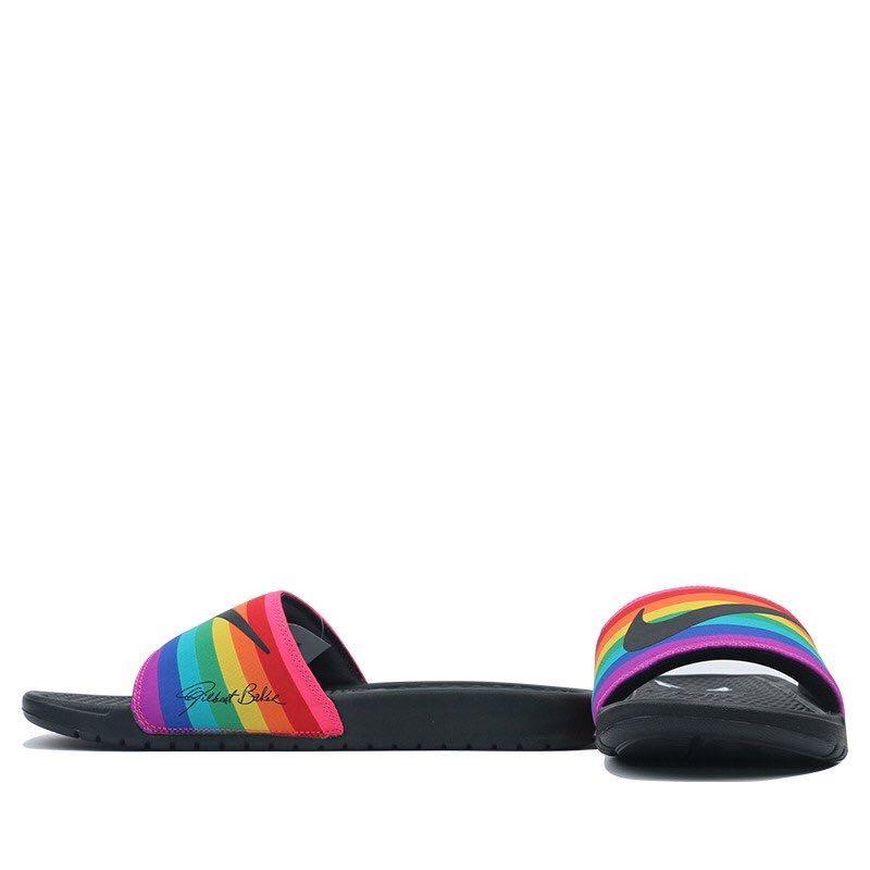 Original NIKE BENASSI Slide JDI BETRUE Rainbow Sports Slipper