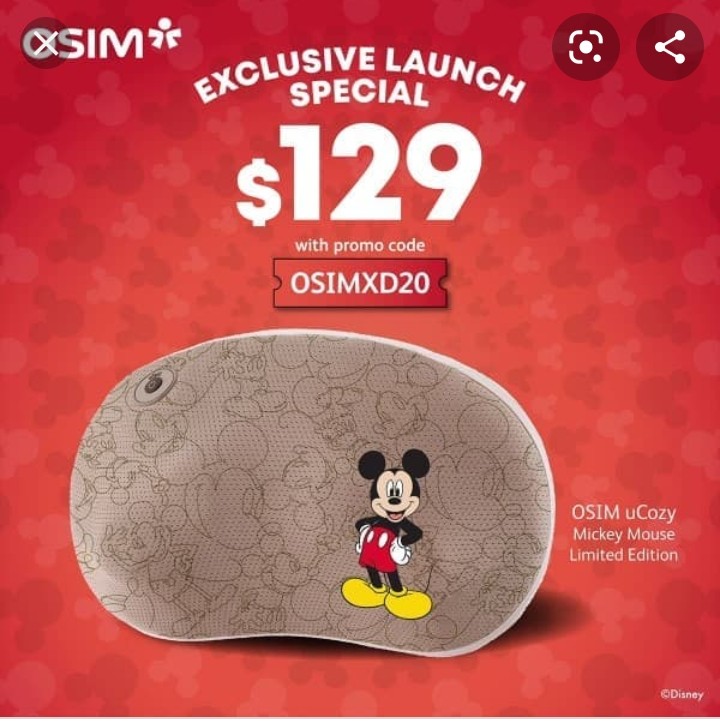 Osim uCozy Mickey Mouse massager