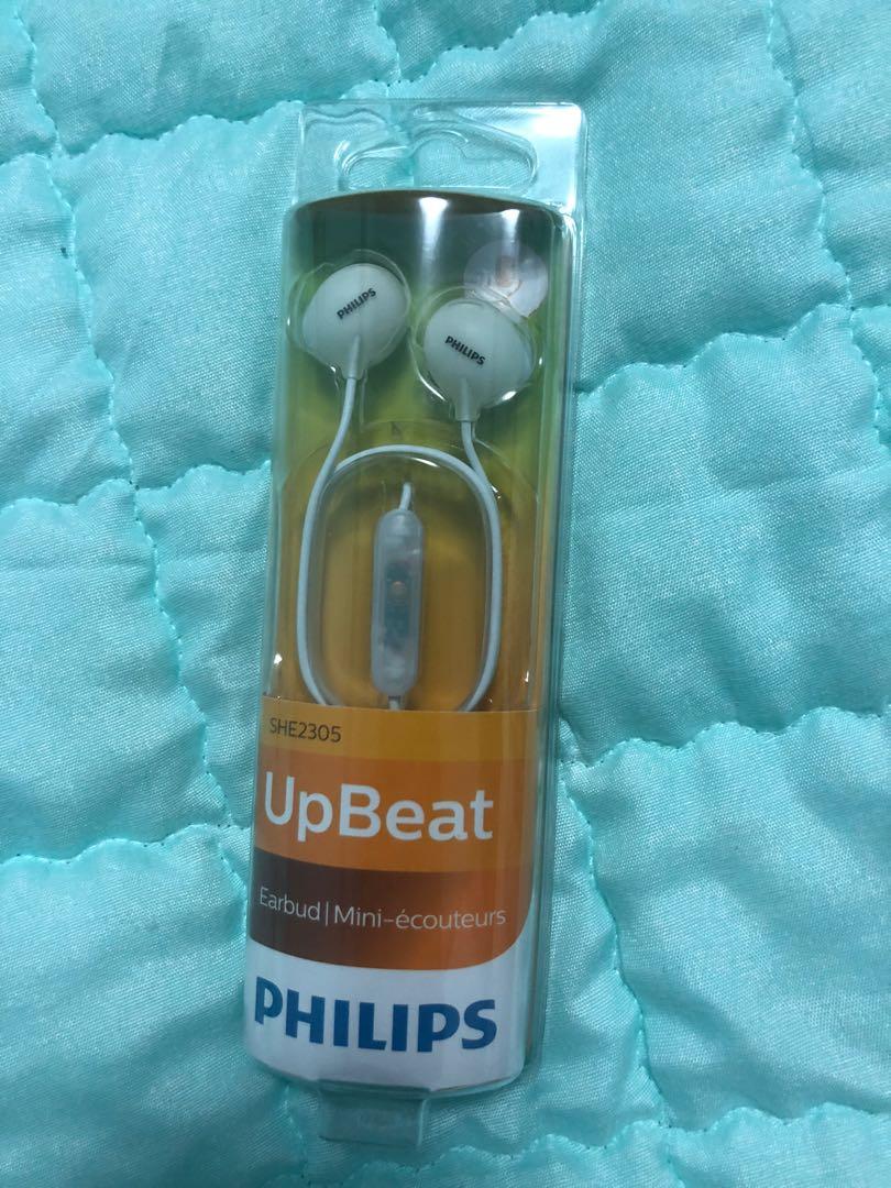 Philips Upbeat SHE2305 Wired Earbud with Mic
