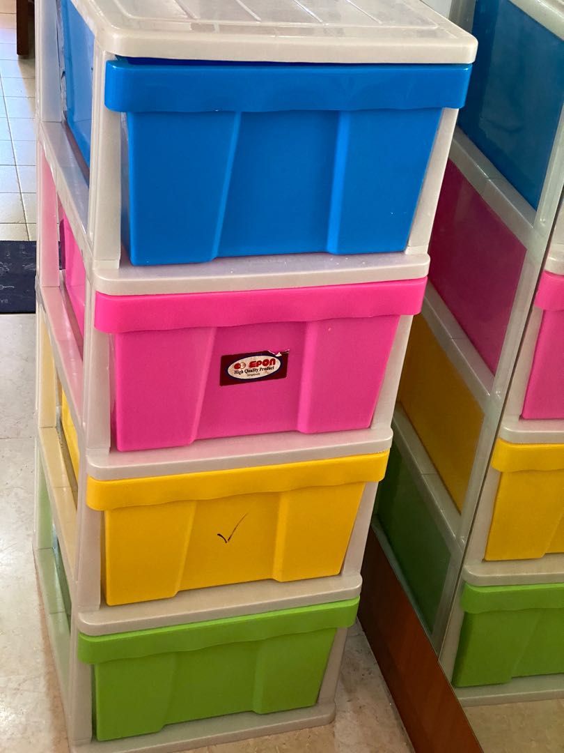 Plastic Drawers, Furniture, Shelves & Drawers on Carousell