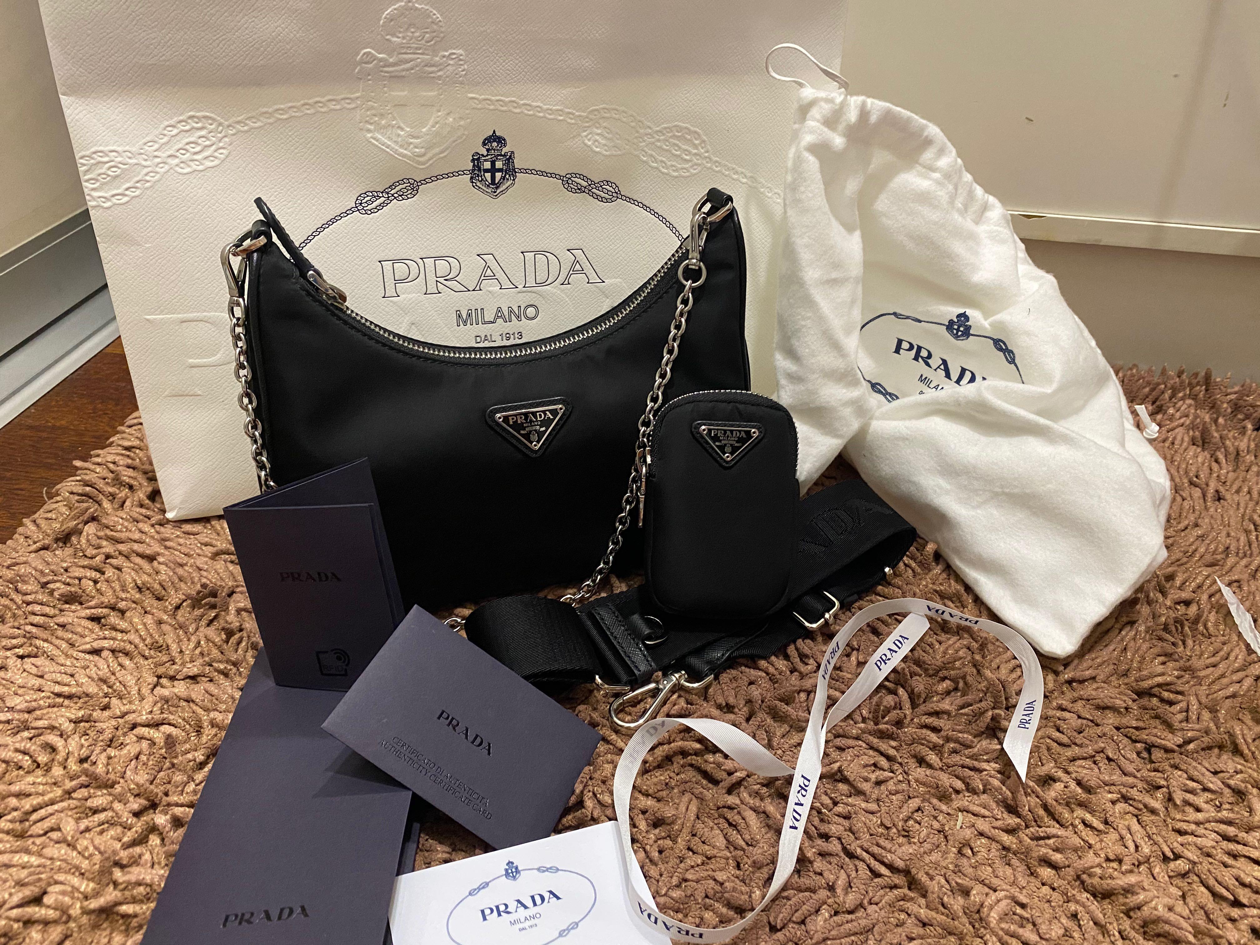 Prada hot sale nylon hobo