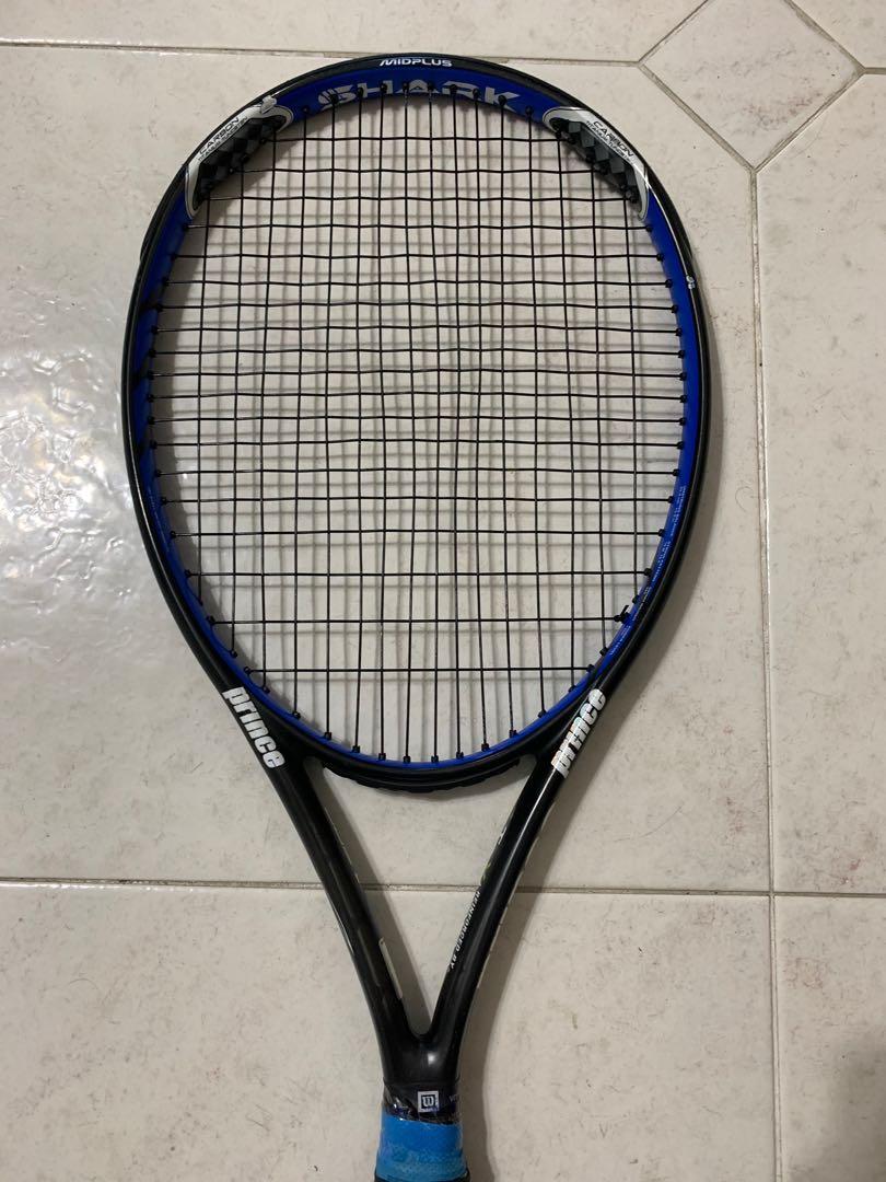 Prince classic shark tennis racquet, Sports Equipment, Sports & Games