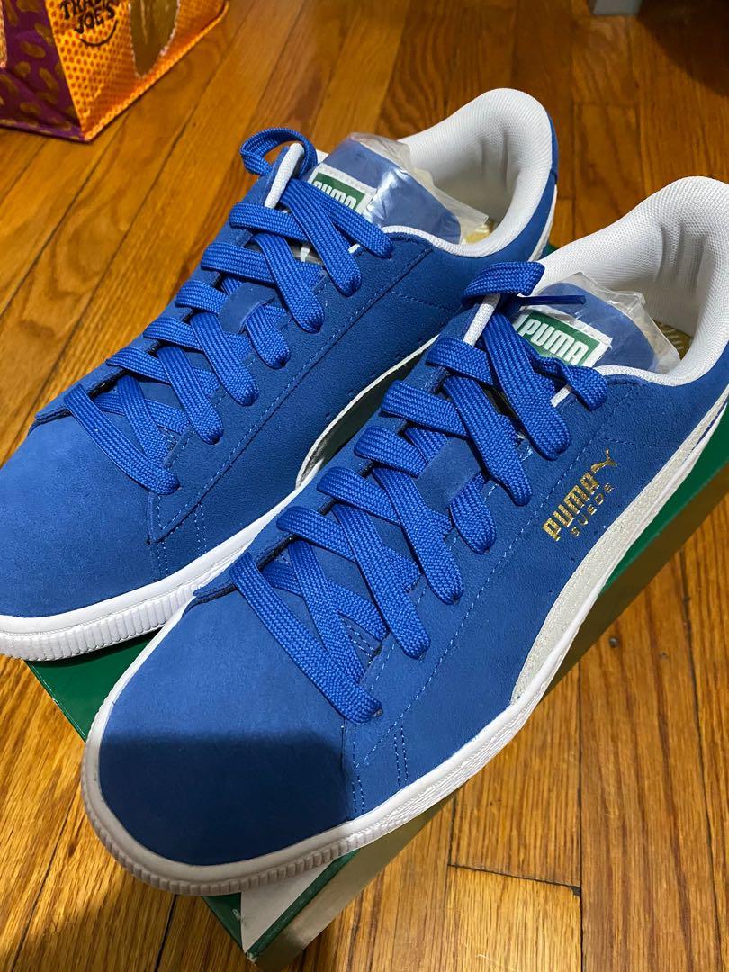 puma suede grey blue